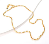 Christian James by Scott Grimes Sterling Silver 18K Clad Luciano Link Necklace, 18"